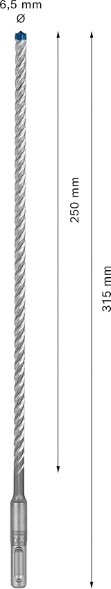 Bosch EXPERT SDS plus-7X Hammer Drill Bit 6.5 mm x 250 x 315 mm view 3