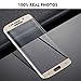 Samsung Galaxy S6 Edge Screen Protector , cresawis Samsung Galaxy S6 Edge Tempered Glass ,High Definition 3D Curved, Full 100% Coverage(GOLD)