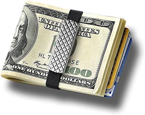 Grand Band Stainless Steel &amp; Rubber Money Clip
