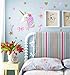 Easma Unicorn Wall Decals Bedroom Wall Decor Girls Wall Decals Unicorn Peel and Stick Removable Wall Decals Watercolour -15.8X15.8in