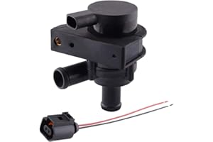 Cheriezing 1K0965561J Auxiliary Cooling Water Pump with Plug compatible for A3 A4 TT, VW Bettle CC Eos Golf GTI Jetta Passat Tiguan - 2.0T engine
