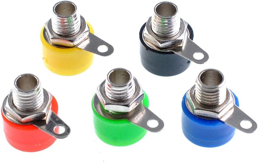 RUNCCI-YUN 50Pcs 4mm Banana Socket, Speaker Banana Connectors, Female Panel Connectors, for Speaker Wire Home Theater - Image 4