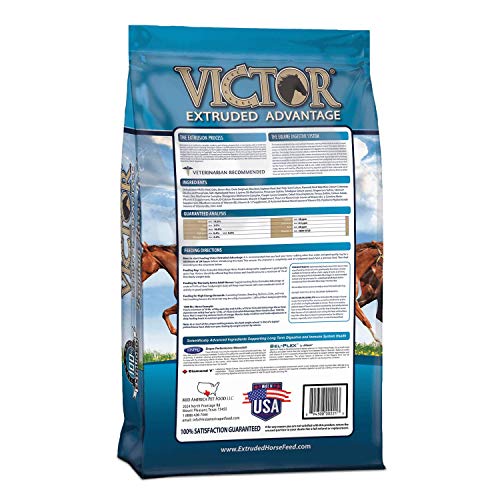 Victor Extruded Advantage - Premium Horse Feed, 40 Lb. Bag