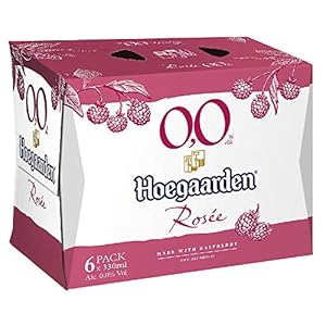 Hoegaarden Rosee Non Alcoholic 0.0% Beer Pouch, 330ml ,Raspberry ,( pack of 6)