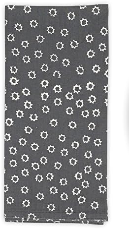 Set of 4 Handmade Organic Cloth Table Napkins (Massa Charcoal)