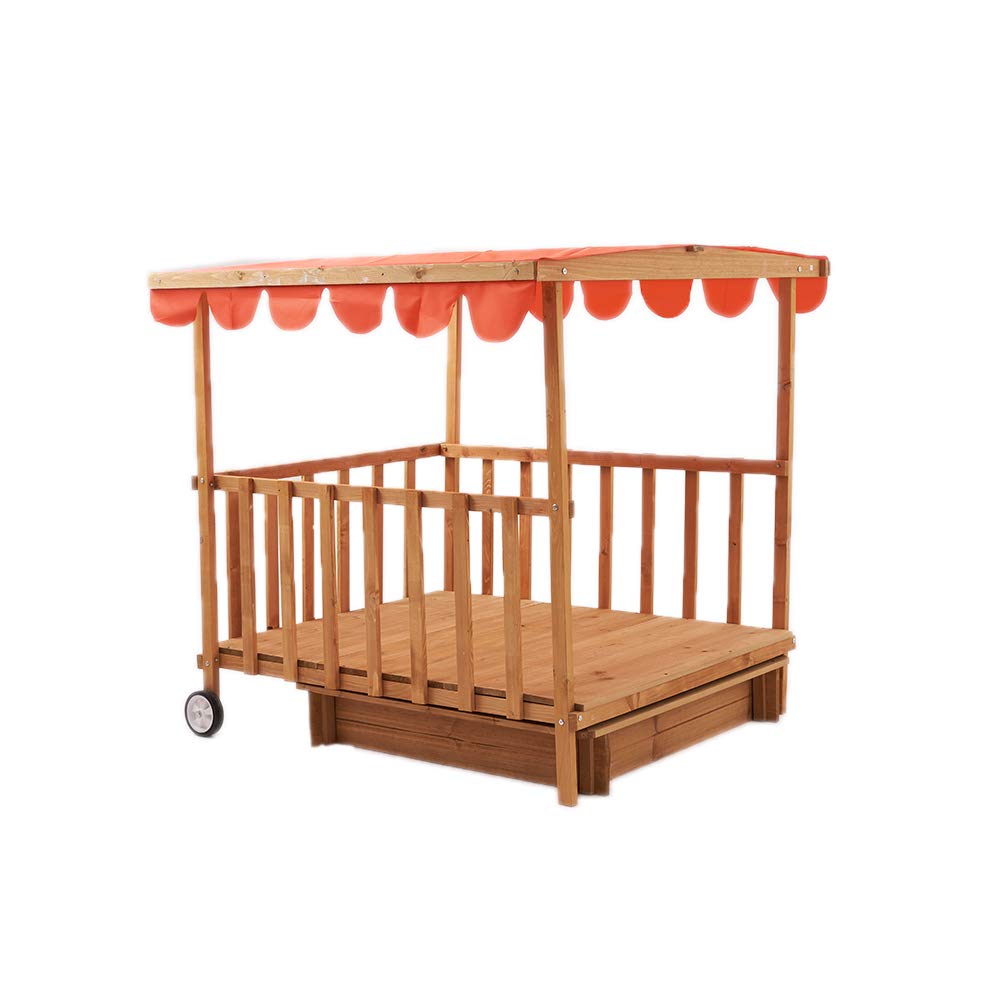 childrens wooden sandpit