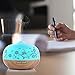 BESTEK Essential Oil Diffuser,300ml Glass Aroma Diffuser Ultrasonic Cool Mist Humidifier with Changing Colored LED Lights, Waterless Auto Shut-Off and Adjustable Mist Mode
