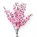 Soledi Artificial Peach Bouquet 10 Bunch Blossom Flower for Home Office Decor Pink
