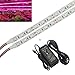 LVJING? 5pcs 0.5m/strip 5W Led Grow Light Bar + 100-240V to DC 12V 60W Max Power Supply Adapter, Perfect for Greenhouse Hydroponics Indoor Plant Flowering Growing ¡­