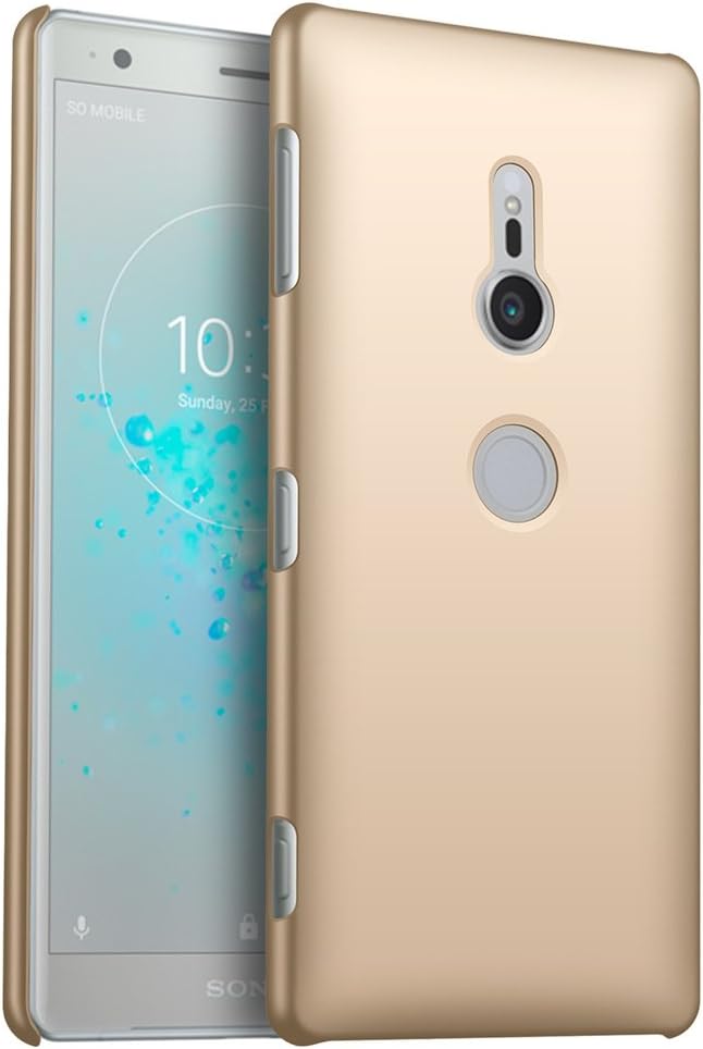 Sony Xperia XZ2 Case, Stylish Ultra-thin Hard Cover By GOGME, Clean Minimalist Anti-Scratch Phone Shell For Sony Xperia XZ2. gold