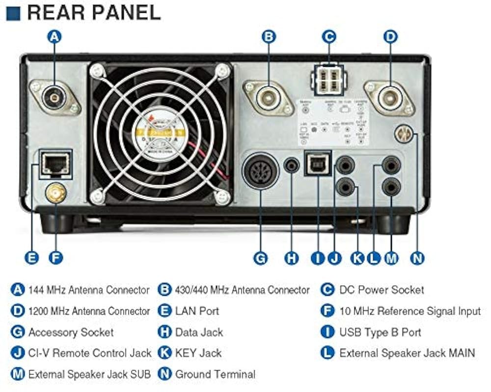 Icom IC-9700 VHF/UHF/1.2GHz D-STAR Base Station - Imagen 3