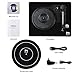 Miric Turntable, Record Player 3 speed with Dual Stereo Speakers, Belt Drive Turntable with USB Recording