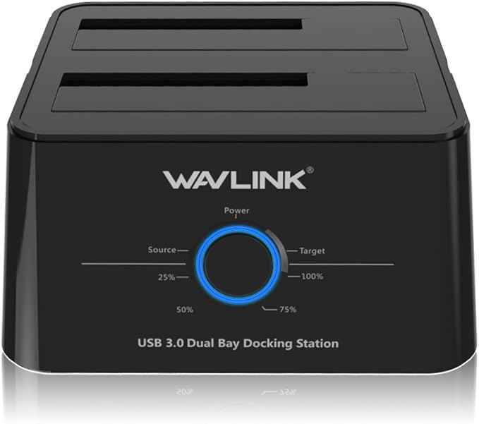Wavlink USB 3.0 to SATA, Dual Bay External Hard Drive Docking Station
