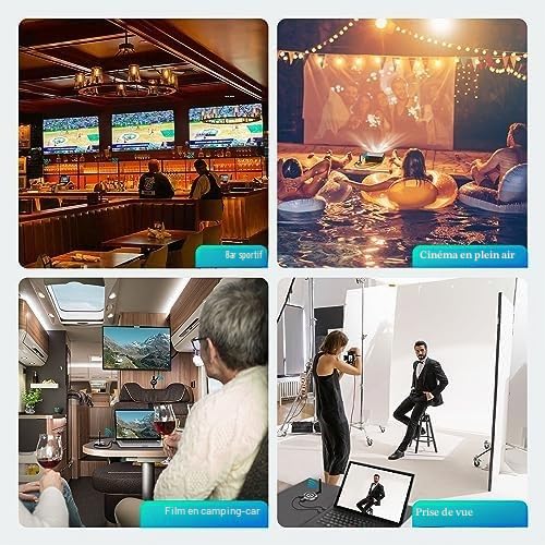 AIMIBO Wireless HDMI Transmitter and 4 Receivers, 165ft/50m HDMI Wireless Extension Video Streaming 1080P@60Hz for Laptop, PC, Camera, TV Box, Projector, Monitor