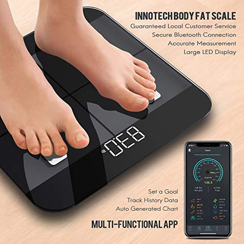 Innotech Smart Body Fat Scale Bluetooth Digital Scales for Weight and