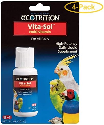 eCOTRITION Vita-Sol for Birds 4 oz - Pack of 4