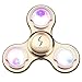 Fantastic Zone Fidget Hand Spinner With LED LIGHT Tri Spinner Toy With Colorful Shining Premium Anxiety Toy Helps Focus For Kids And Adults Stress Reducer