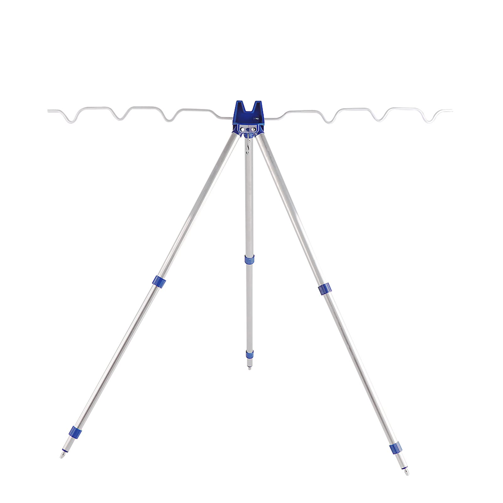 Cocoarm Fishing Rod Tripod Retractable Fishing Tripod Aluminium Alloy Sea Fishing Tripod 3 Sections Portable Telescopic Fishing Tripod Suitable for Sea, Casting, Rock Fishing