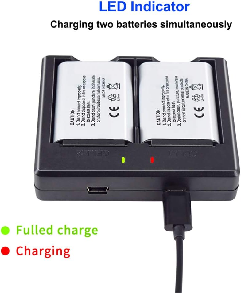 CITYORK NP-BX1 Replacement Battery (2-Pack) and Dual LCD Charger for Sony NP-BX1/M8, Cyber-Shot DSC-HX80, HX90V, HX95, HX99 - Image 3