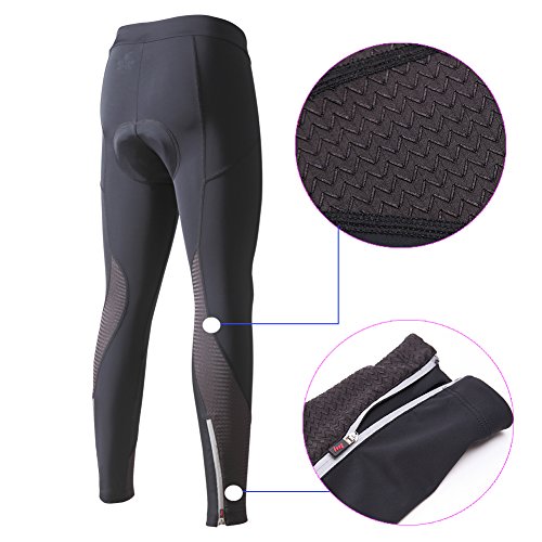 image for beroy Women 3D Padded Cycling Pants with Adjust Drawstring,Ladies Comp