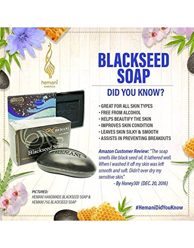 (6 bars) hemani halal blackseed soap for all skin types…