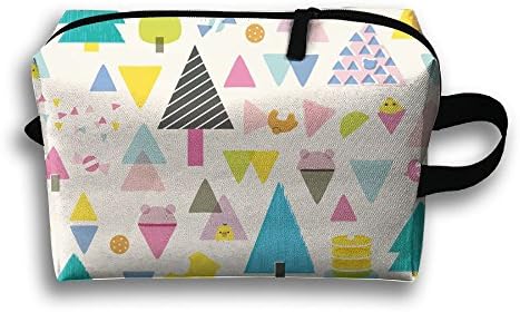 Rilakkuma 3D Cartoon Printed Multi-Functional Storage Bag Pencil Case Tight Protection Cosmetic Makeup Bag Case Pouch Zipper Bag Use In School Office Travel Business Trip
