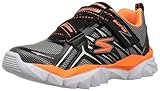 Skechers Kids Electronz Sneaker (Little Kid/Big Kid), Black/Orange, 2 M US Little Kid