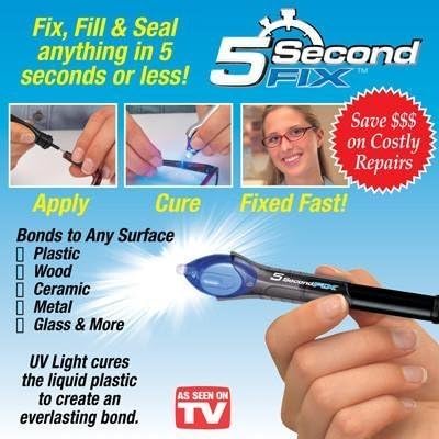 BANQLYN Super Power 5 Second Fix UV Light Repair Tool Glue Refill Liquid Plastic Welding (Colour May Vary)