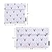 Ava & Kings Reusable Eco Friendly Lunch Food Sandwich Fabric Snack Bags Insulated- Great for School, Work, Picnics, Men & Women - Set of 2: 7x7 in & 6x9 in - White Deer & Arrow Design