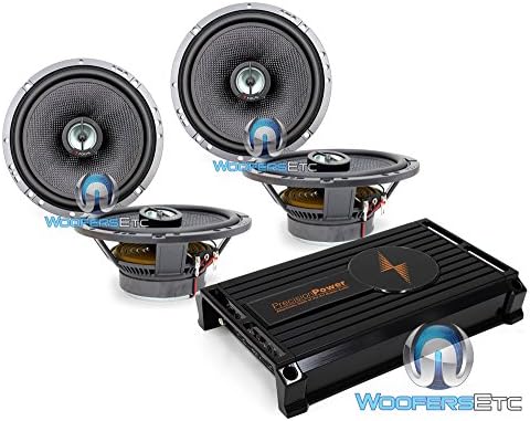 3pkg Focal (2) 165CA1-SG 6.5" 2-Way Coaxial Speakers (No Grills) + Precision Power P900.4 4-Channel Class D Amplifier