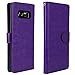 LK Case for Galaxy Note 8, [Wrist Strap] Luxury PU Leather Wallet Flip Protective Case Cover with Card Slots and Stand for Samsung Galaxy Note 8 (Purp