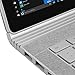 Skinomi Brushed Aluminum Full Body Skin Compatible with Microsoft Surface Book 2 (13.5 inch)(for i5 Processor Version)(Full Coverage) TechSkin with Anti-Bubble Clear Film Screen Protector