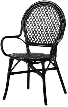 Amazon Com Ikea Black Rattan Fiber Chair 1826 11142 638 Chairs