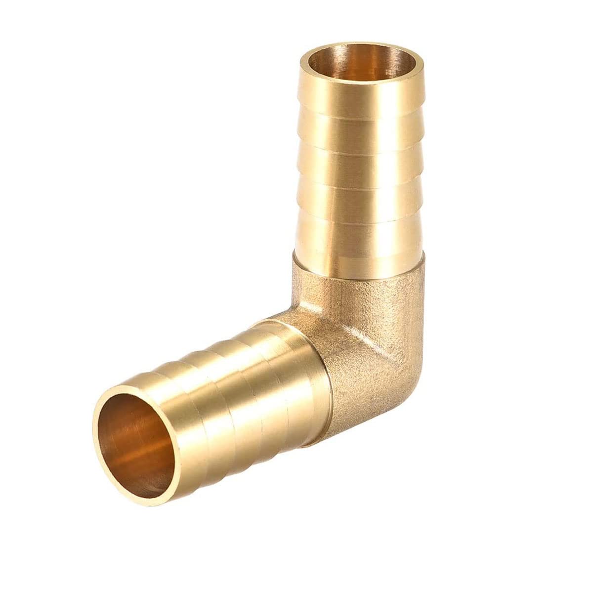 TOP-VIGOR 1Pc 19mm Barb Brass 90 Degree Elbow Pipe Connector Coupler Tubing Hose Fitting for Air Water Oil