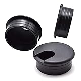 1-3/4 inch(45mm) Black Desk Hole Cover Grommet ABS