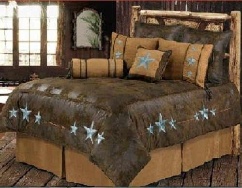 Amazon Com Western Turquoise Triple Star 6 Piece Super Queen