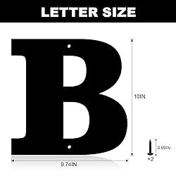 10 Inch Metal House Numbers, House Address Letters