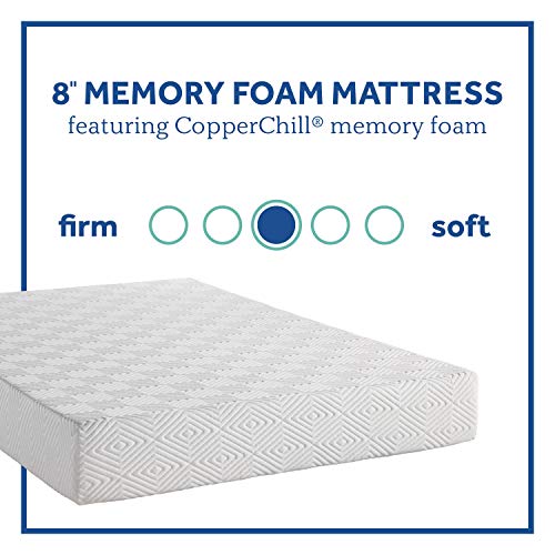 Sealy 8 Inch Queen Size Foam Bed In a Box, Multiple Layers of Foam Help