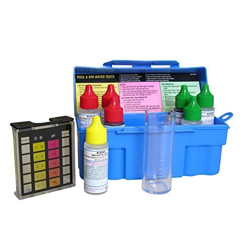 Taylor Swimming Pool & Spa Water 4-In-1 Chlorine Bromine pH Test Kit | K-1003