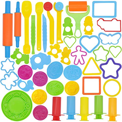 Joyin 44 Pieces Clay Dough Tools Kit with Models and Molds.
