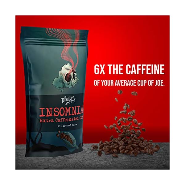 Insomniac Extra Caffeine Coffee, The Strongest Coffee In The World, 6x