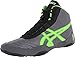 ASICS Men's JB Elite V2.0 Wrestling Shoe, Granite/Green Gecko/Black, 10.5 M US