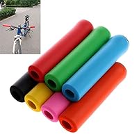 Sinwo Bicycle Ultraight High Density Foam Silicone Sponge Handlebar Grip Bicycle Bike Cycling Handlebar Grip (Red)