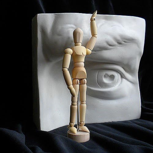 Premium Varnished Manikin- 6 Inch Wooden Male