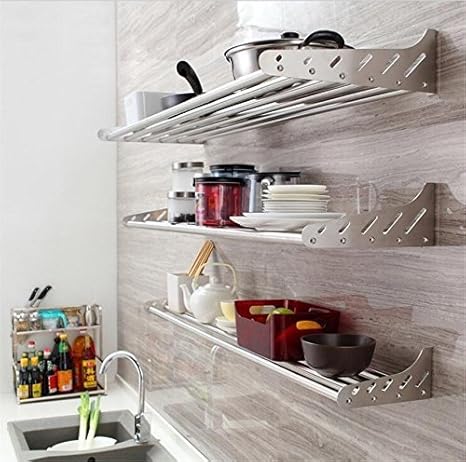 Amazon 道 片平 キッチンフレーム ステンレス製 キッチン用品用 すっきり収納 インテリア 調味料ラック キッチン 6サイズ 35cm 100cm キッチンラック オンライン通販