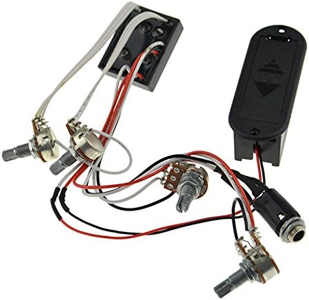 Set of 1V 3T Balance Volume Eq Preamp Circuit for Active Bass Pickup Amplifying Circuit