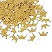 Topoox Gold Glitter Crown Confetti Table Decorations for Prince Baby Shower 1st Birthday Party Supplies, Pack of 100