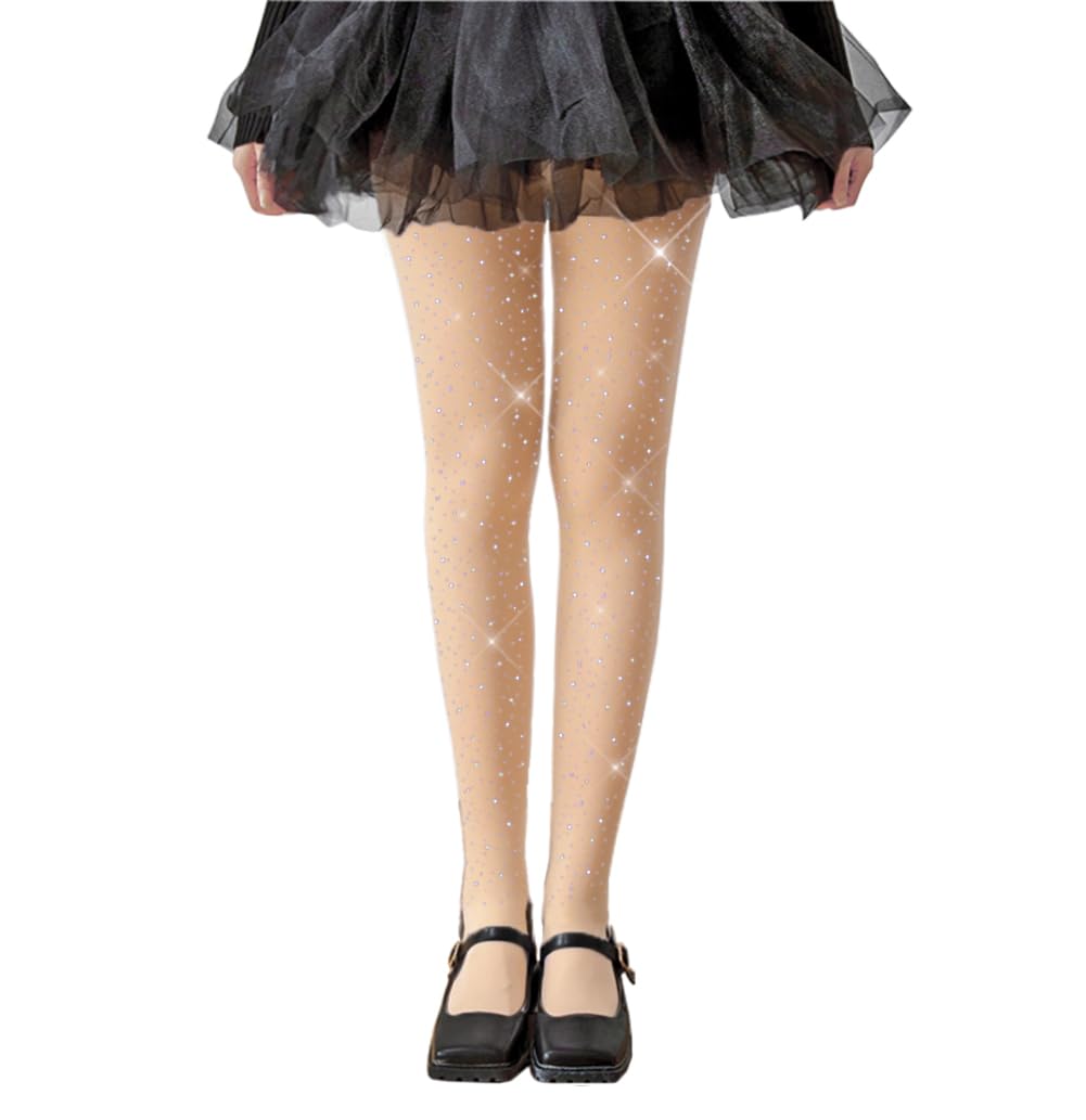 LUCKELF Girls Glitter Tights, Sparkle