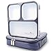 Nucucina Slim Bento Lunch Box Set - All-in-one Stylish Leakproof Food Container For Adults - Premium Square Design With Insulated Bag And Cutlery - Dishwasher Microwave Safe - Modern Take On A Classic