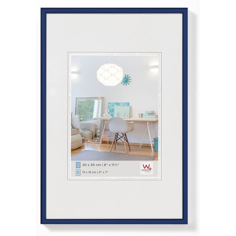 walther design Picture Frame Blue 21 x 29,7 cm (DIN A4) New Lifestyle Plastic Frame KV130L — image 1